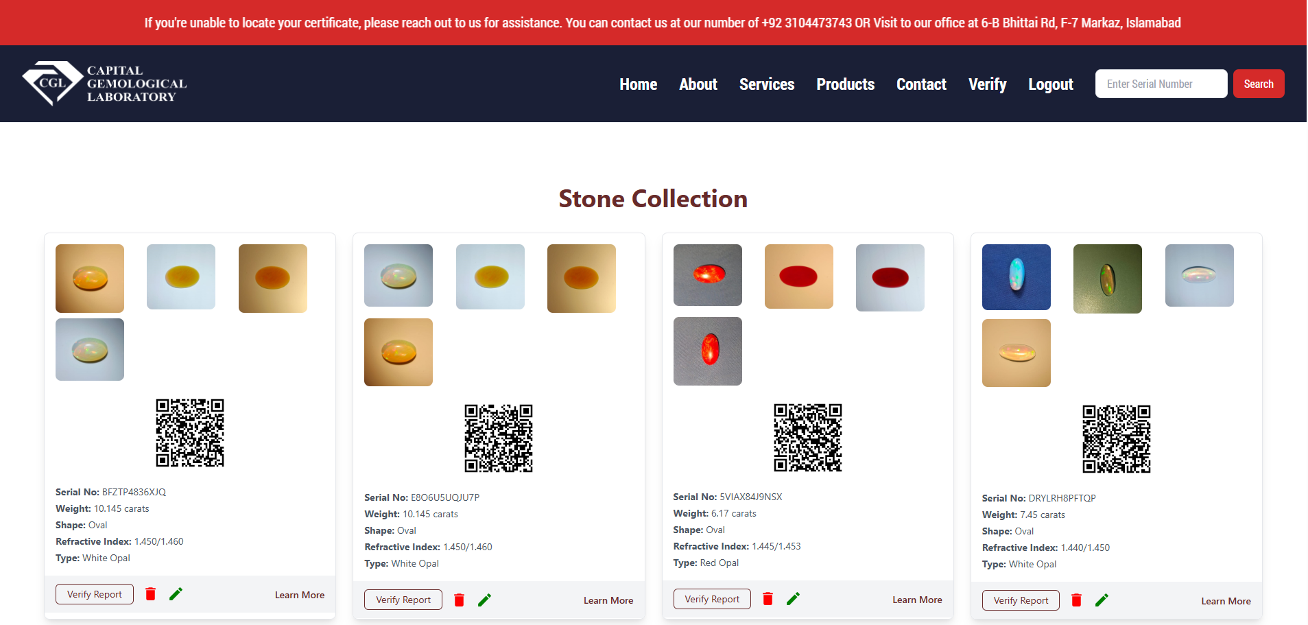 E-Commerce Platform for Gemstone Business
